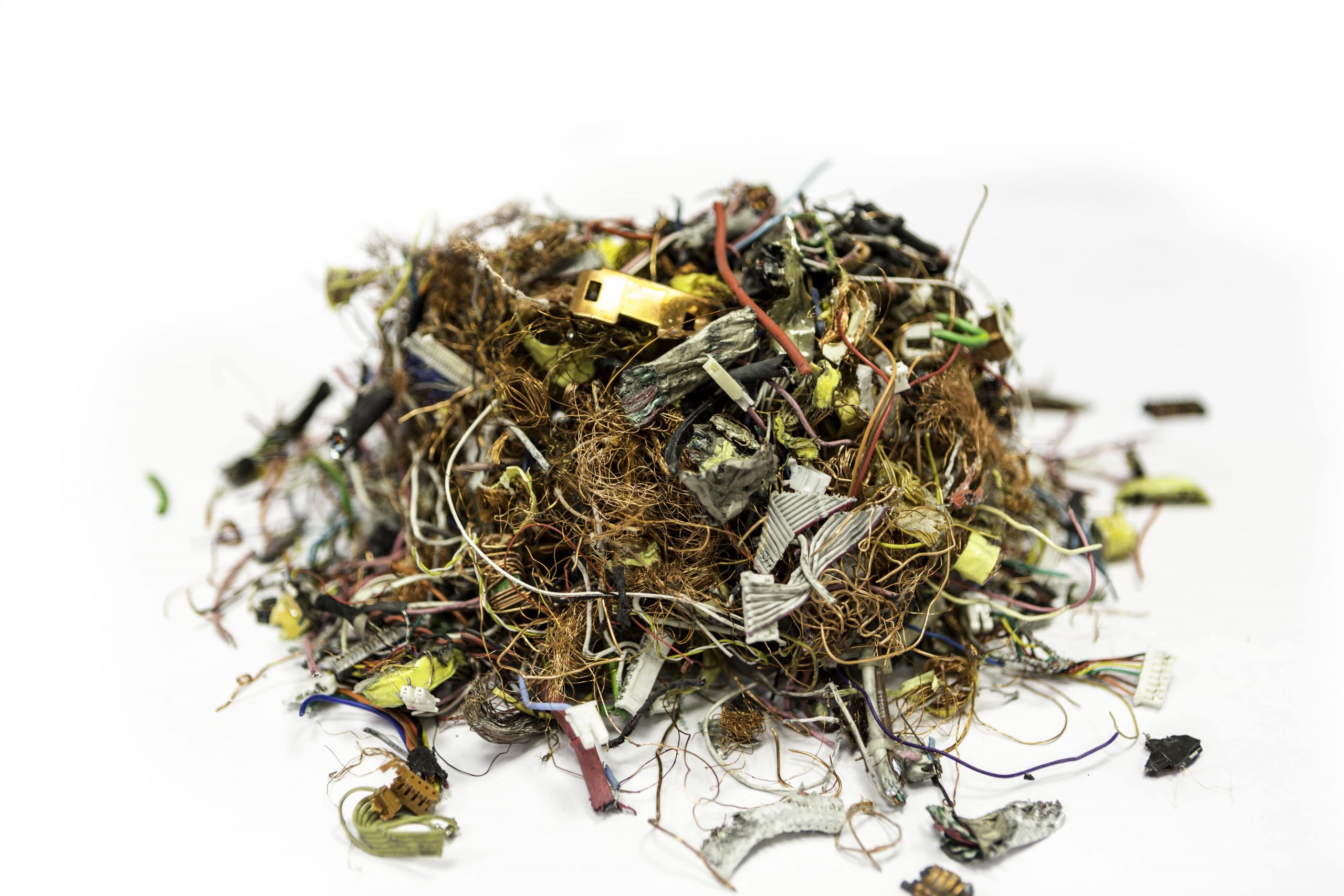 métaux mélange, recyclage déchets électroniques