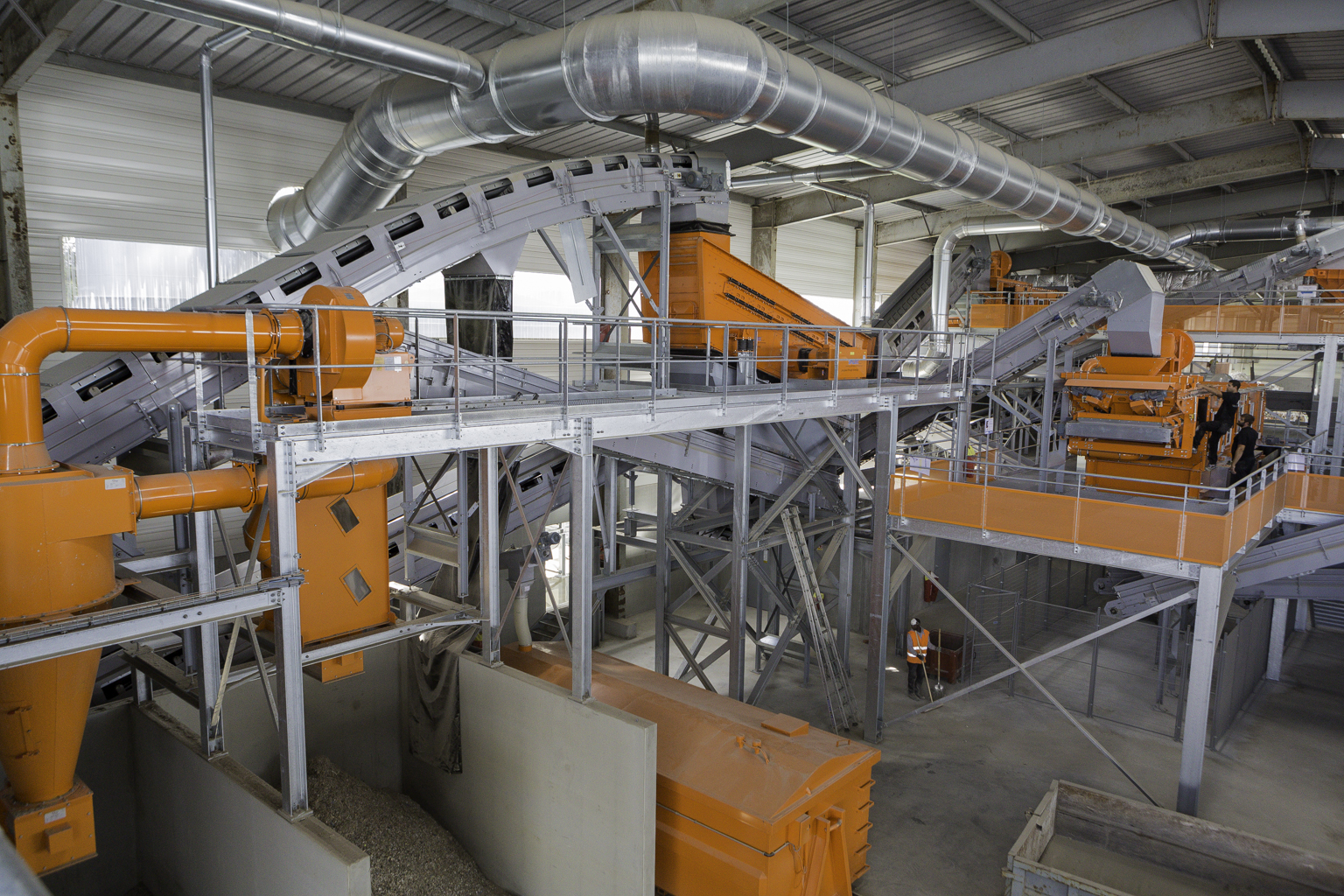 ligne de recyclage, revalorisation des déchets (DIB)