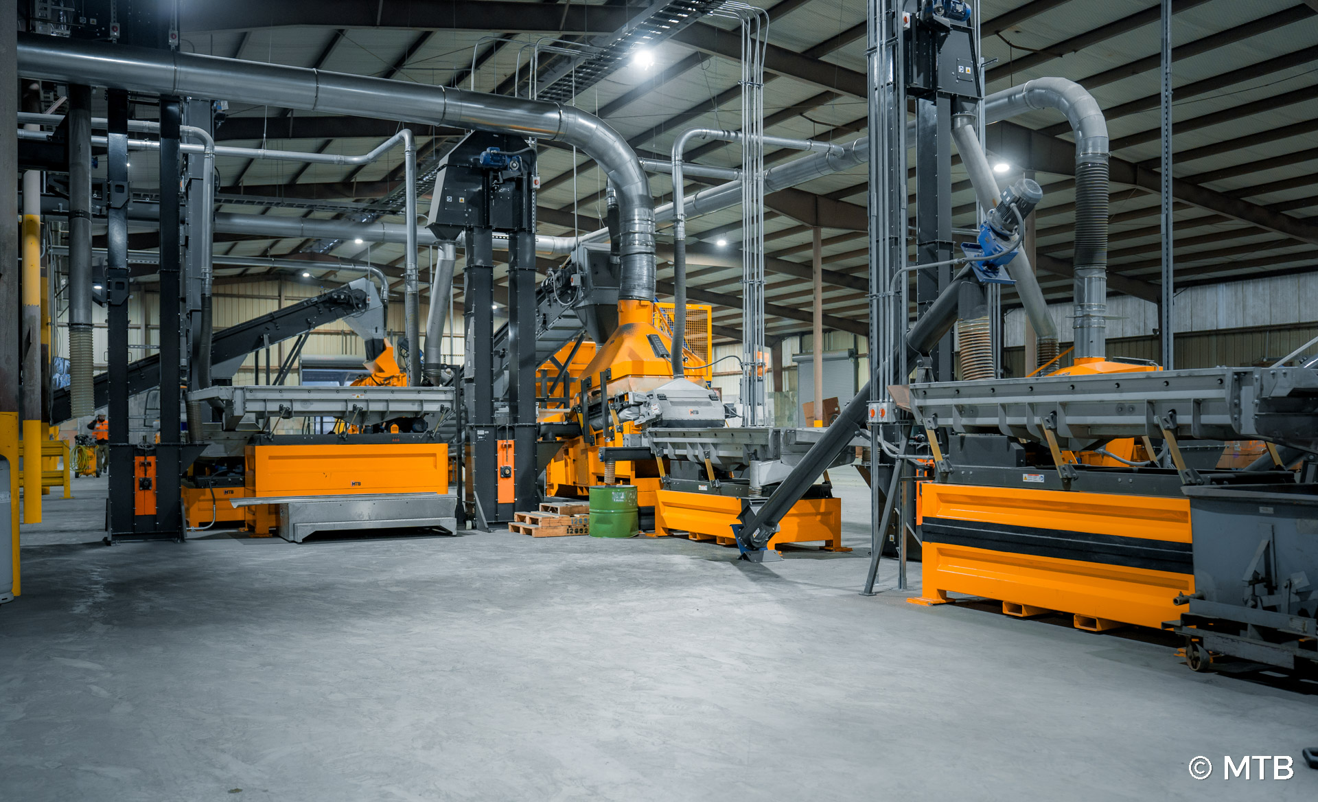 sorting equipment for industrial waste