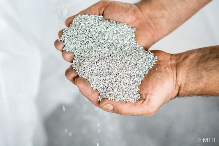 Recycled aluminum granulate