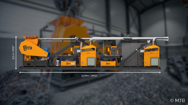 Size of the MaX, compact recycling solution